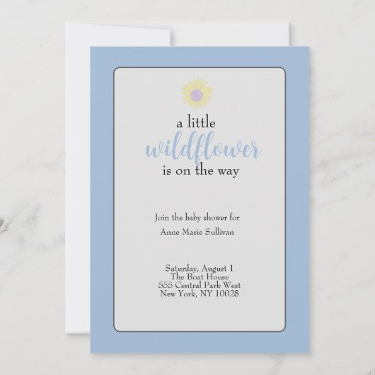 Invitation Fleurs Délicates  (Dos)