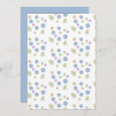 Invitation Fleurs Délicates  (Devant / Derrière)