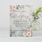 Invitation Fleurs délicates (Debout devant)