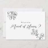 Invitation Fleurs délicates Élégantes (Devant)