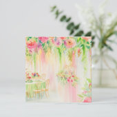 Invitation Fleur's Delight : Floral Harmony, Un Baby shower (Debout devant)