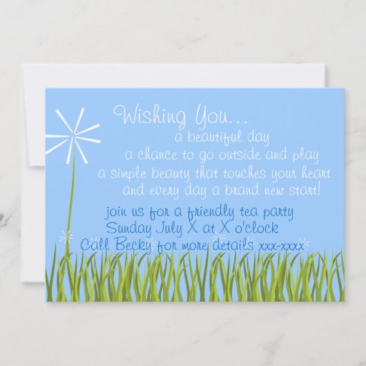 Invitation Fleurs désireuses (Devant)