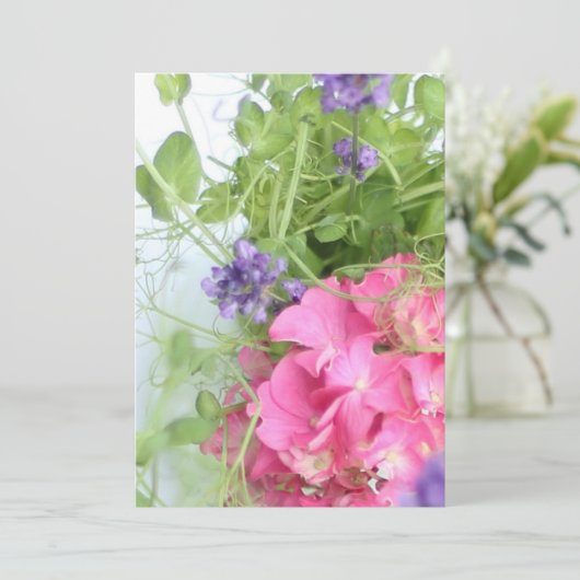 Invitation fleurs d'été (Debout devant)