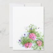 Invitation fleurs d'été (Dos)