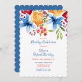 Invitation Fleurs d'été (Devant / Derrière)