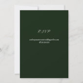 Invitation Fleurs d'été brillantes Mariage avec RSVP (Dos)