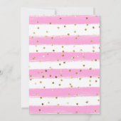 Invitation Fleurs d'été rose et jaune Mariage (Dos)