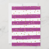 Invitation Fleurs d'été roses et jaunes Mariage Gold Frame (Dos)