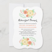 Invitation Fleurs d'été simples | Dîner de répétition (Devant)