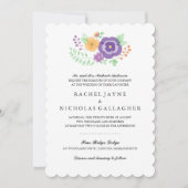 Invitation Fleurs d'été simples | MARIAGE (Devant)