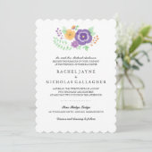 Invitation Fleurs d'été simples | MARIAGE (Debout devant)