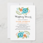 Invitation Fleurs d'été simples | WEDDING SHOWER (Devant)