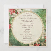 Invitation Fleurs d'hibiscus chic Shabby (Dos)