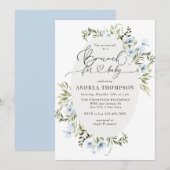 Invitation Fleurs d'hiver | Baby Brunch (Devant / Derrière)