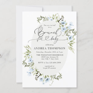 Invitation Fleurs d'hiver Baby Brunch