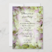 Invitation Fleurs d'Hydrangée Presque Rose Toute la fête d'Oc (Devant)