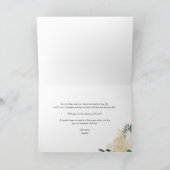 Invitation Fleurs d'ivoire doux et verdure Matrone d'honneur (Intérieur)