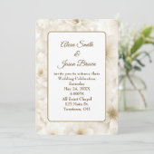 Invitation Fleurs d'ivoire mariages (Debout devant)