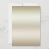 Invitation Fleurs d'or Mariage en pierre rouge (Dos)