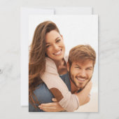 Invitation Fleurs d'or rose crème orche photo luxe mariage (Dos)