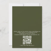 Invitation Fleurs d'orchidée blanche Mariage Chic Rustique Co (Dos)