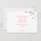 Invitation Fleurs Douces (Dos)