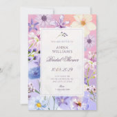 Invitation Fleurs douche de mariée (Devant)