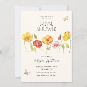 Invitation Fleurs douche nuptiale esthétique