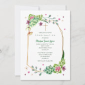 Invitation Fleurs du désert Religieuses (Devant)