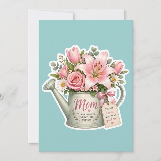 Invitation Fleurs du jardin de maman (Devant)