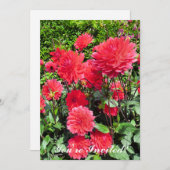 INVITATION FLEURS DU JARDIN DE PAYS (Devant / Derrière)