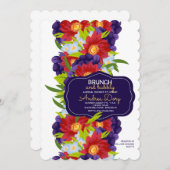 Invitation Fleurs Éblouissantes (Devant / Derrière)
