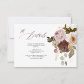 Invitation Fleurs élégantes et rustiques de jardin d'automne  (Devant)