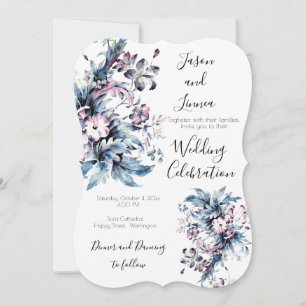 Invitation Fleurs Élégantes Victoriennes Romantique Bien-aimé