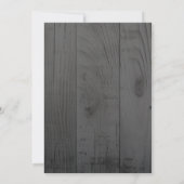 Invitation Fleurs en Bois Rustique 40e Anniversaire (Dos)