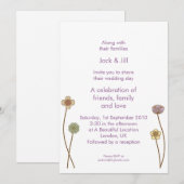 Invitation Fleurs en fleurs (blanc) 5x7 (Devant / Derrière)