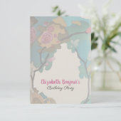 Invitation Fleurs en PAPIER Aquarellé & OPTIONS DE TAILLE - R (Debout devant)