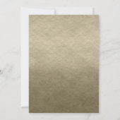 Invitation Fleurs en pot Mason Rustique Gris Or Floral Chic (Dos)