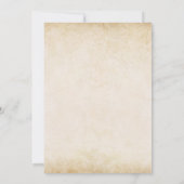 Invitation Fleurs en terre cuite rouille Mariage de automne o (Dos)