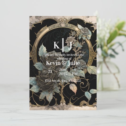 Invitation Fleurs Enchantées (Debout devant)