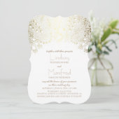 Invitation Fleurs enchantées Mariage vintage Woodland (Debout devant)