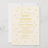 Invitation Fleurs ensoleillées jaunes. Baby shower fleuri (Devant)