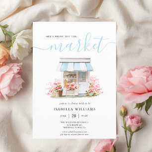 Invitation Fleurs épuisées : une fête prénuptiale