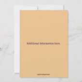Invitation Fleurs estivales modifiables (Dos)
