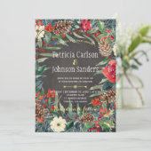 Invitation Fleurs et baies d'hiver rustiques | Tableau (Debout devant)