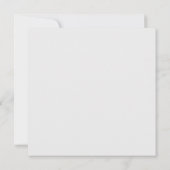 Invitation Fleurs et bordure noire (Dos)