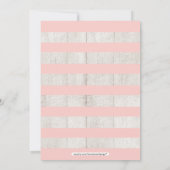 Invitation Fleurs et croix | La Première Fille Sainte Communi (Dos)