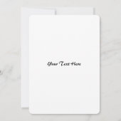 Invitation Fleurs et feuillage aquarelle jaune doux (Dos)