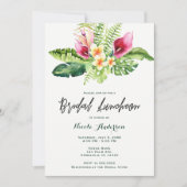 Invitation Fleurs et Feuilles Tropicales Luncheon Floral de M (Devant)