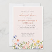 Invitation Fleurs et libellules Jardin romantique (Devant)